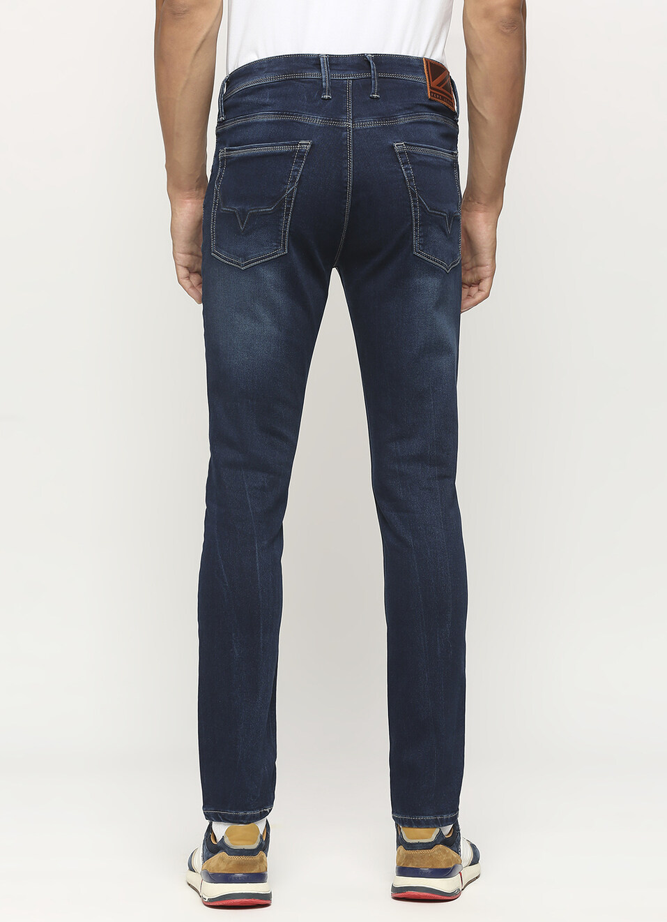 Chinox Dark Blue Mid Rise Skinny Jeans, , large image number 3