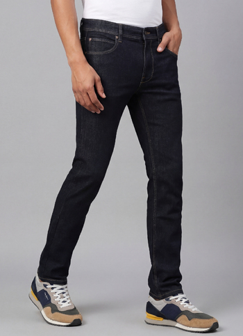 Vapour Blue Mid Waist Slim Powerflex Jeans