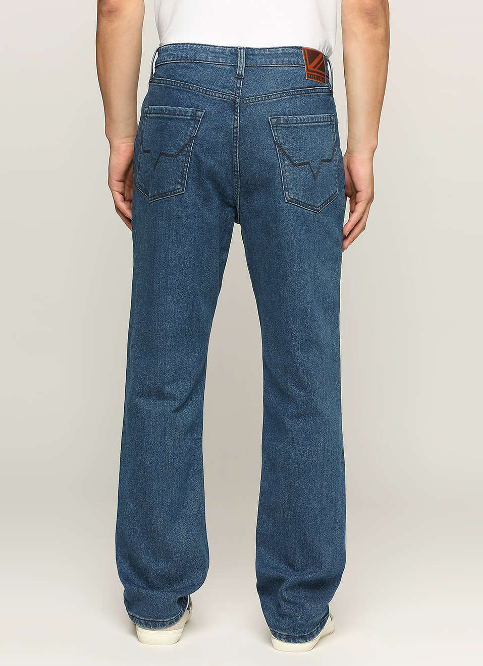 Marvis Blue Mid Rise Regular Fit Jeans, , large image number 5