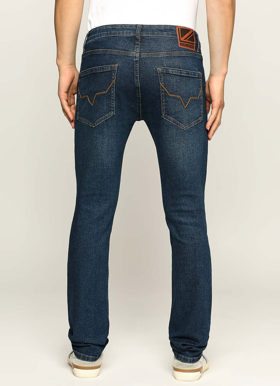 Vapour Blue Mid Rise Slim Fit Jeans, , large image number 4