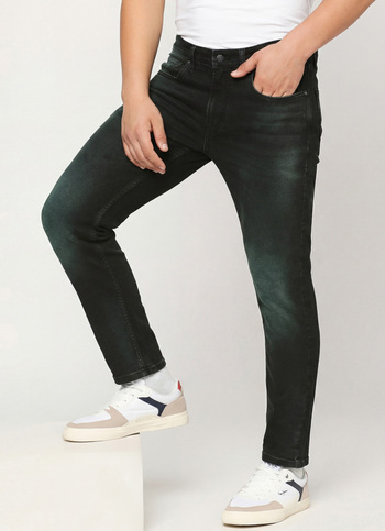 Chinox Black Mid Rise Ankle Jeans