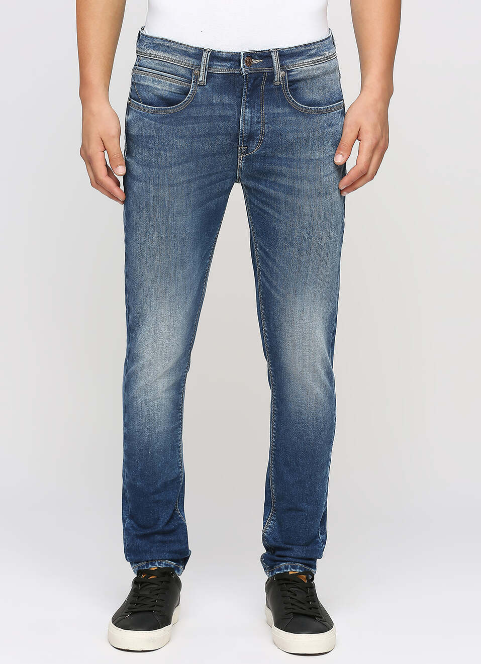 Chinox Blue Mid Rise Skinny Jeans, , large image number 2