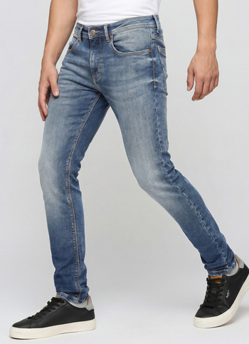 Chinox Blue Mid Rise Skinny Jeans