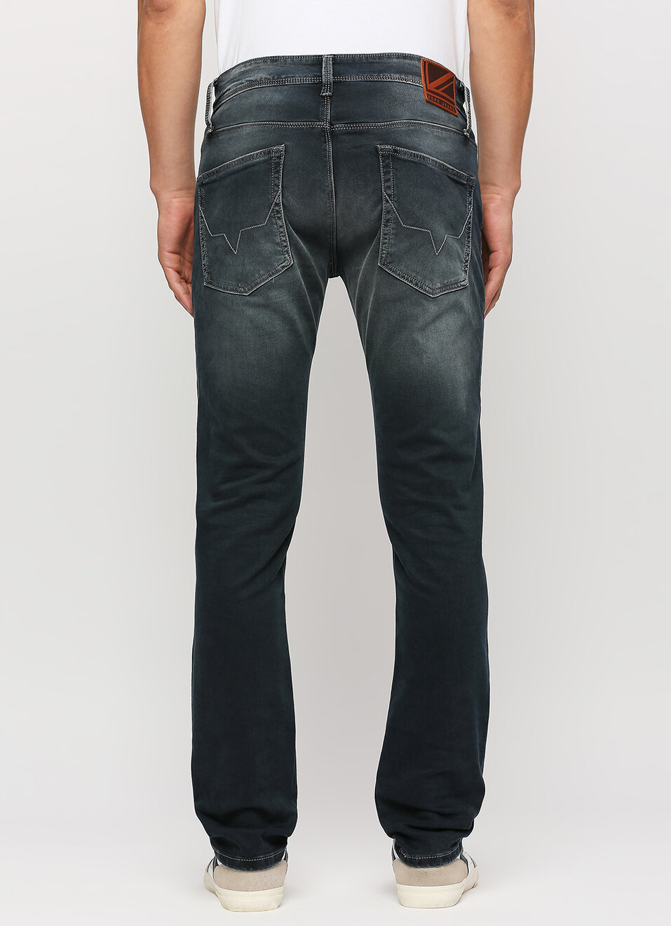 Vapour Black Mid Rise Slim Fit Jeans, , large image number 3