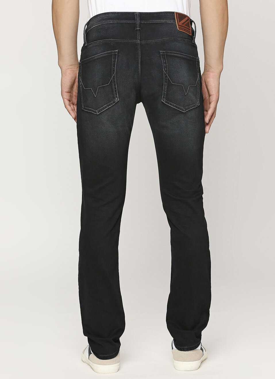 Vapour Black Mid Rise Slim Fit Jeans, , large image number 3