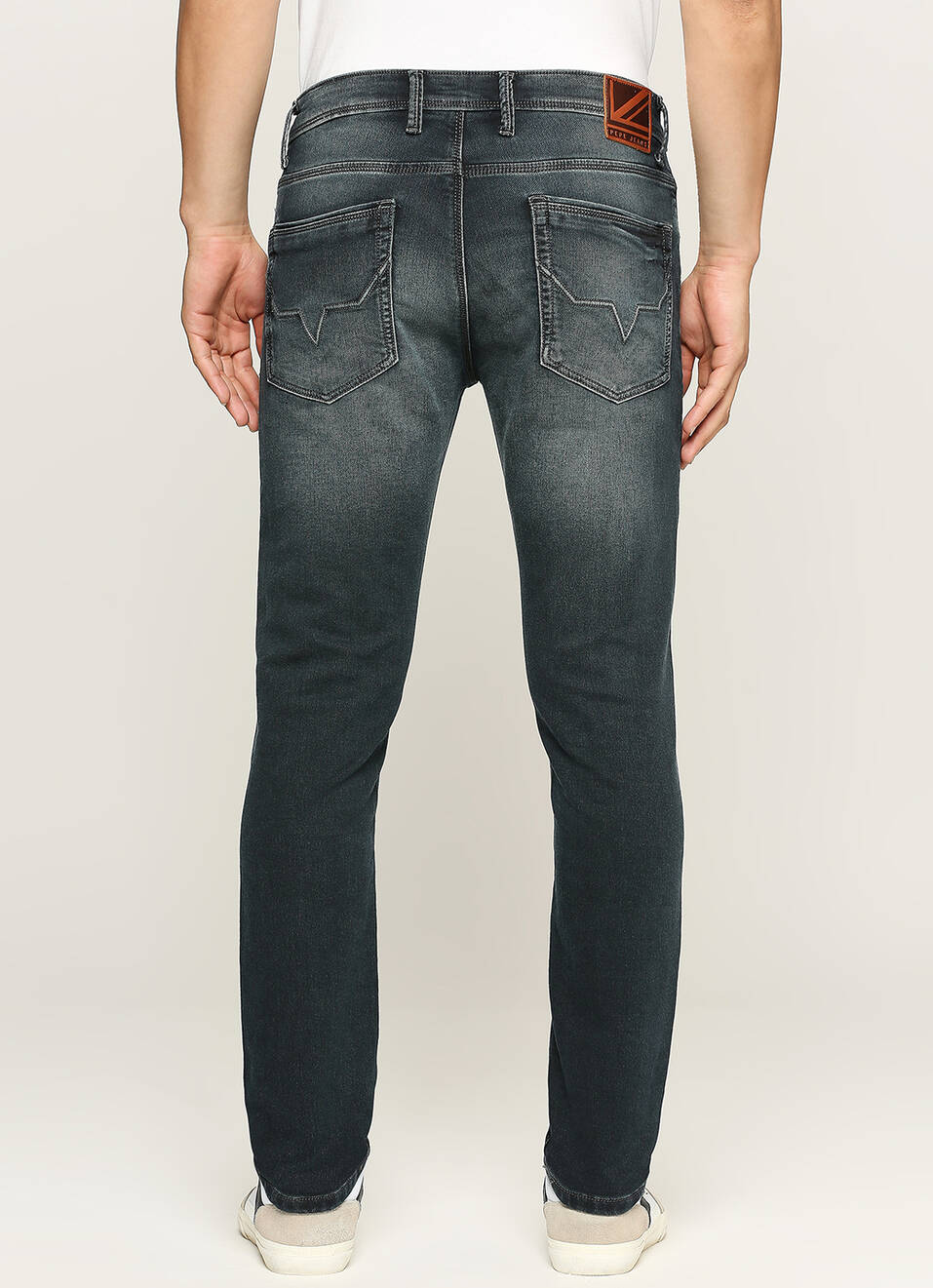 Tapered Vapour Black Low Waist Slim Fit Jeans, , large image number 3