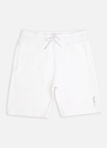 White Graphic Print Regular Fit Shorts