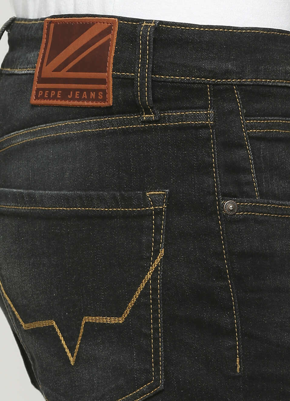 Black Mid Rise Bootcut Jeans, , large image number 4