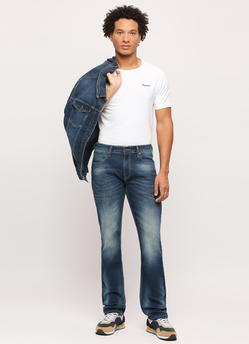 Men Blue Mid Rise Slim Fit Stretchable Jeans