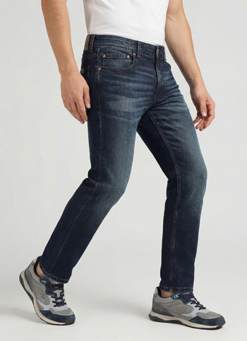 Chinox Dark Blue Mid Rise Ankle Jeans