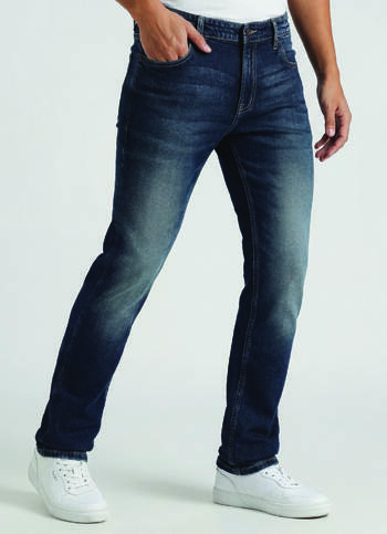 Vendie Dark Blue Mid Rise Straight Fit Jeans