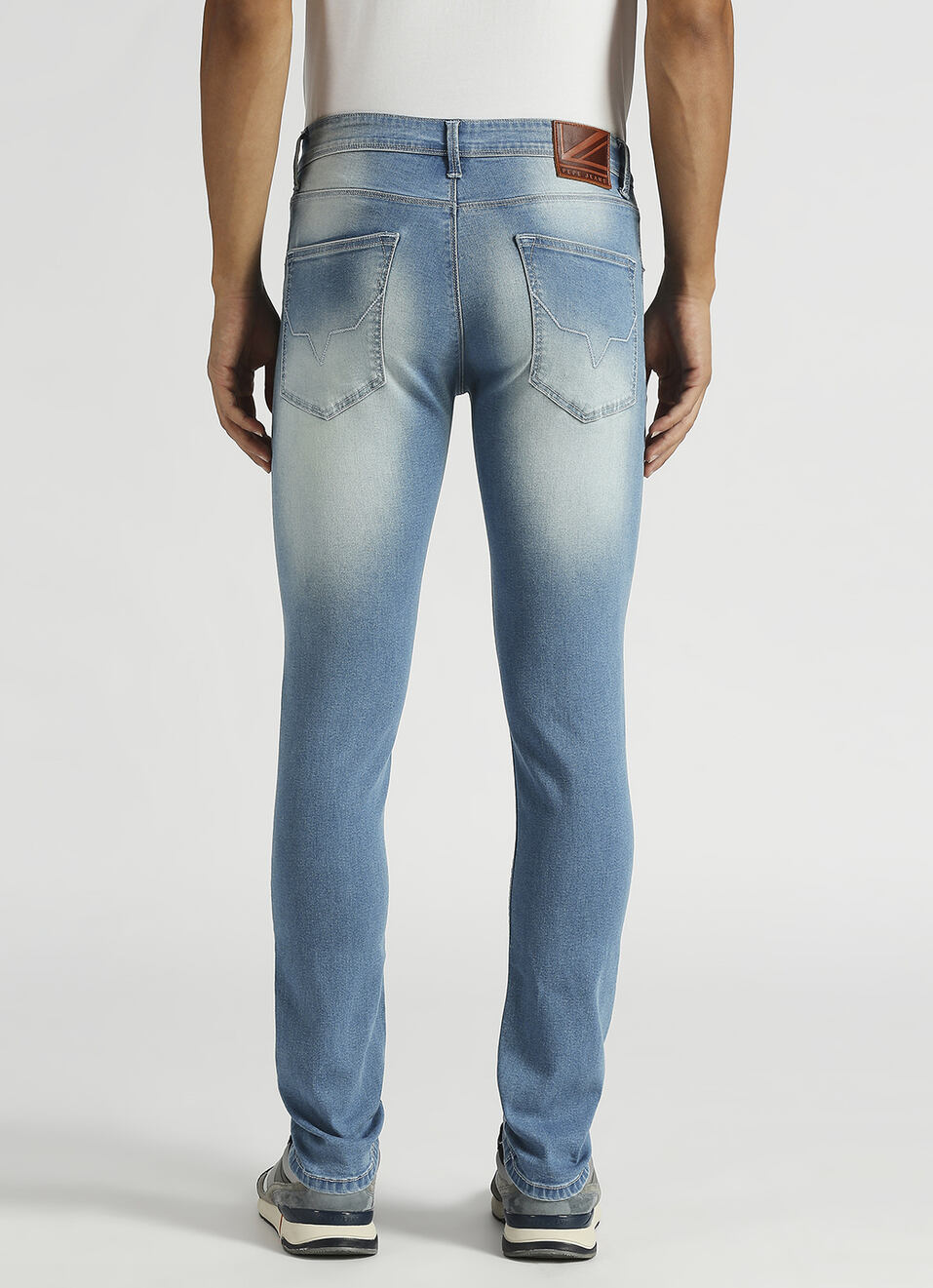 Vapour Light Blue Mid Rise Slim Fit Jeans, , large image number 3