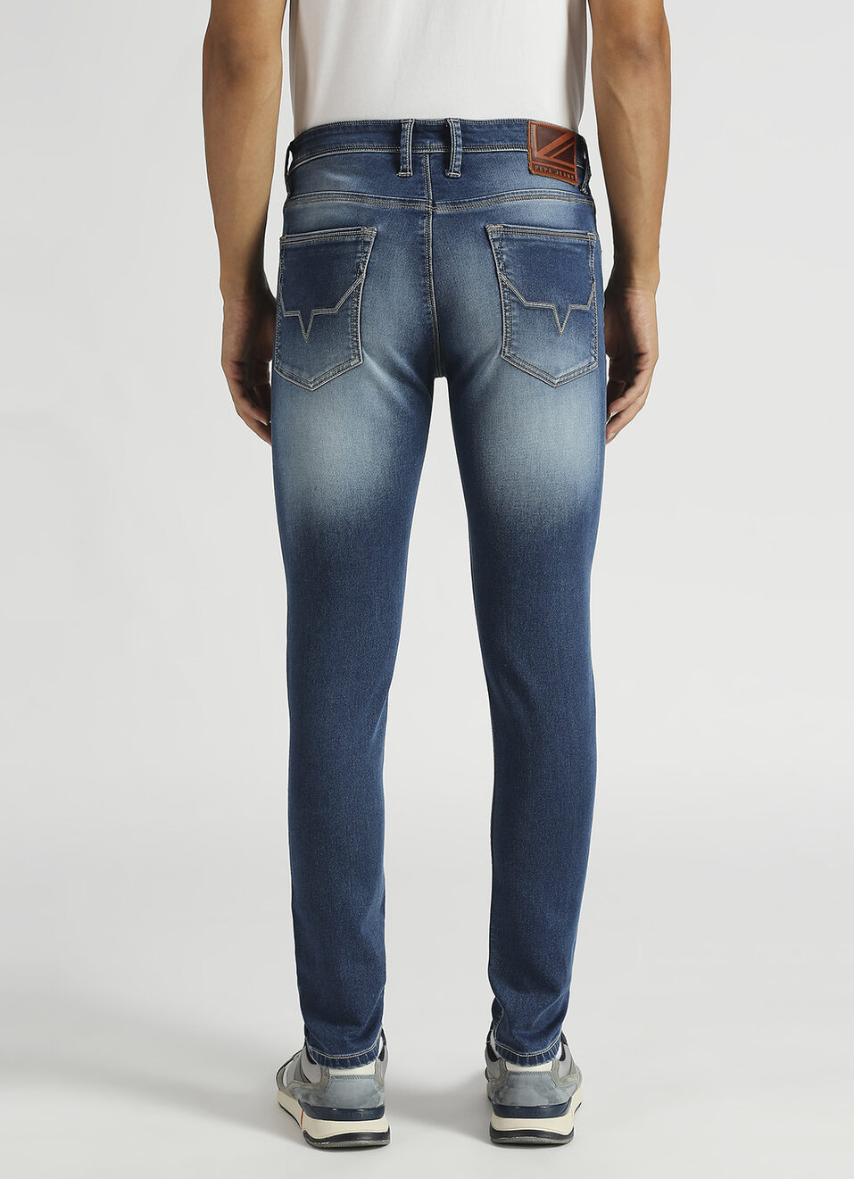 Chinox Blue Mid Rise Skinny Gymindigo Jeans, , large image number 3