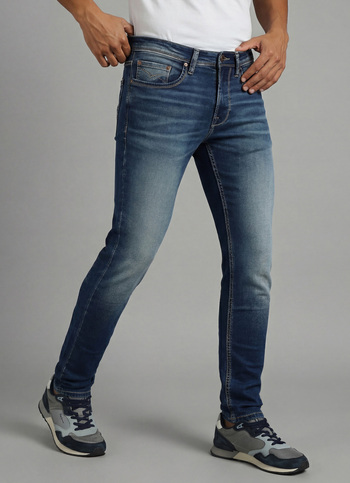 Chinox Blue Mid Rise Skinny Gymindigo Jeans