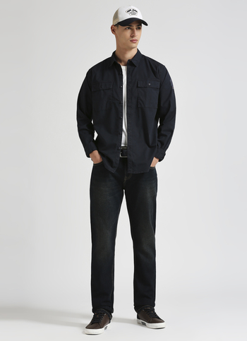 Vendie Dark Blue Mid Rise Straight Fit Jeans