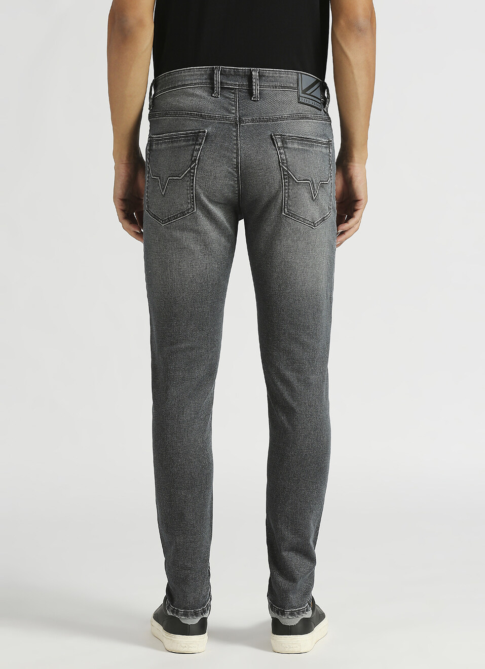 Chinox Grey Mid Rise Skinny Fit Gymindigo Jeans, , large image number 3