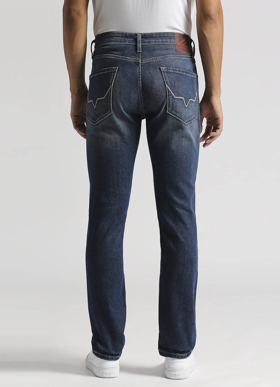 Vendie Dark Blue Mid Rise Straight Fit Jeans, , large image number 3