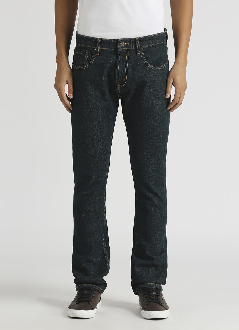 Vendie Raw Straight Fit Mid Rise Jeans, , large image number 2