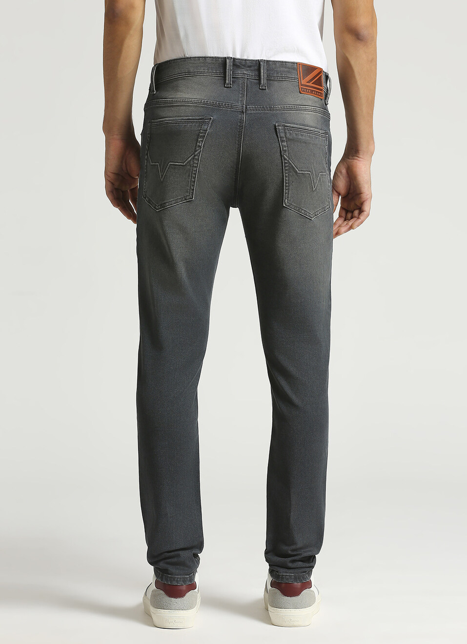 Chinox Grey Mid Rise Skinny Fit Gymindigo Jeans, , large image number 3