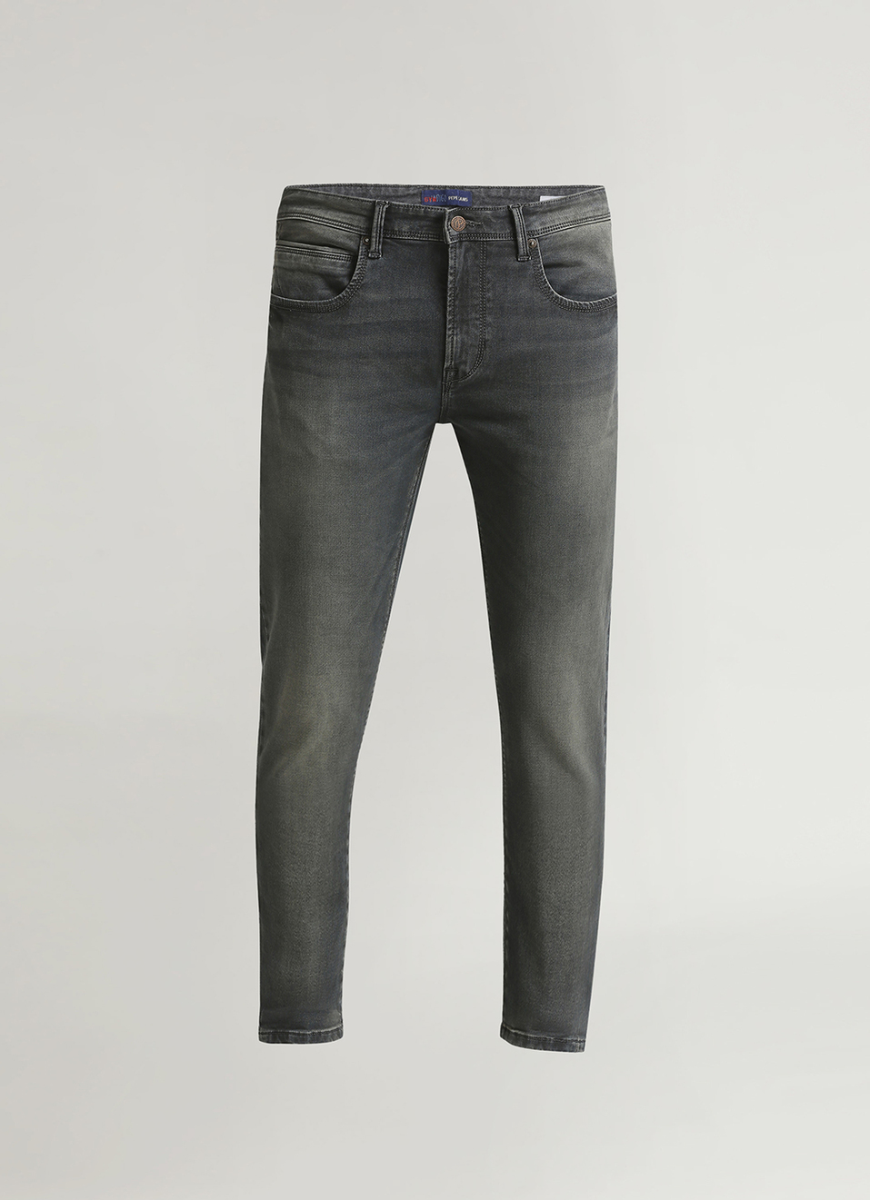 Chinox Grey Mid Rise Skinny Fit Gymindigo Jeans, , large image number 5