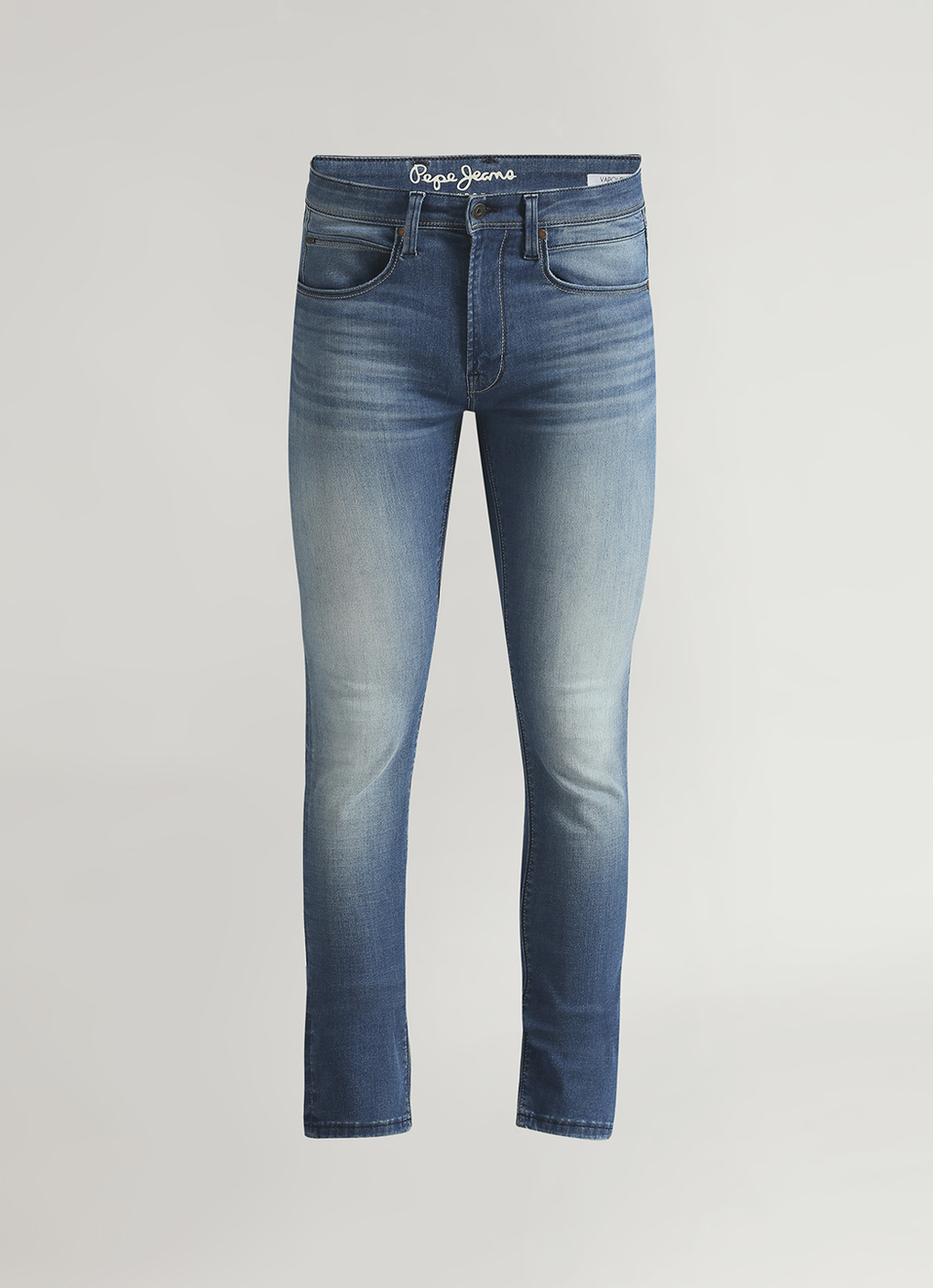 Vapour Dark Blue Mid Rise Slim Fit Powerflex Jeans, , large image number 6