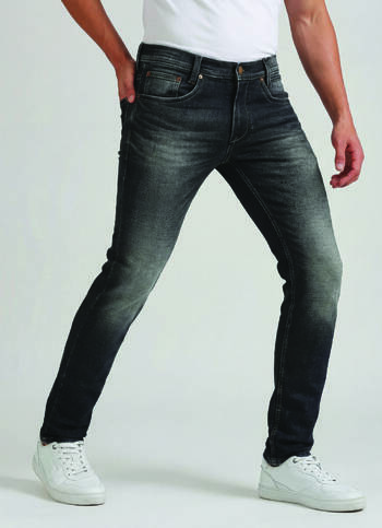 Vapour Dark Grey Mid Rise Slim Fit Jeans
