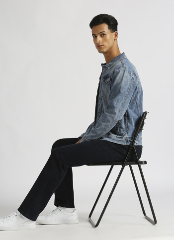 Holborne Tinted Wash Mid Rise Straight Fit Jeans