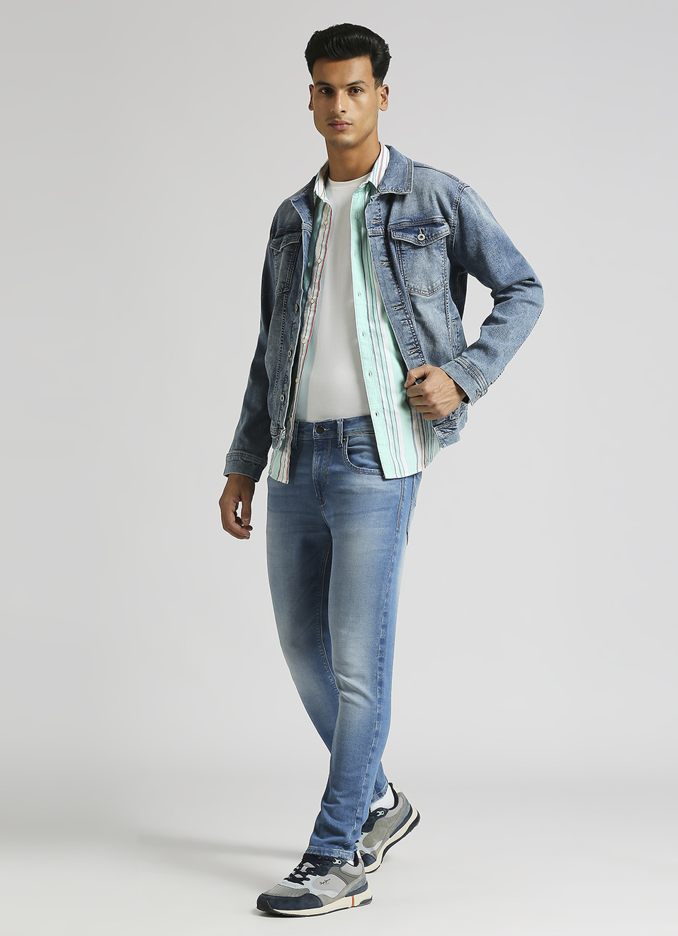 Chinox Light Blue Mid Rise Ankle Gymindigo Jeans, , large image number 1