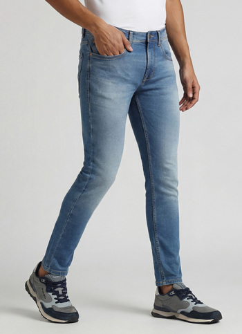 Chinox Light Blue Mid Rise Ankle Gymindigo Jeans