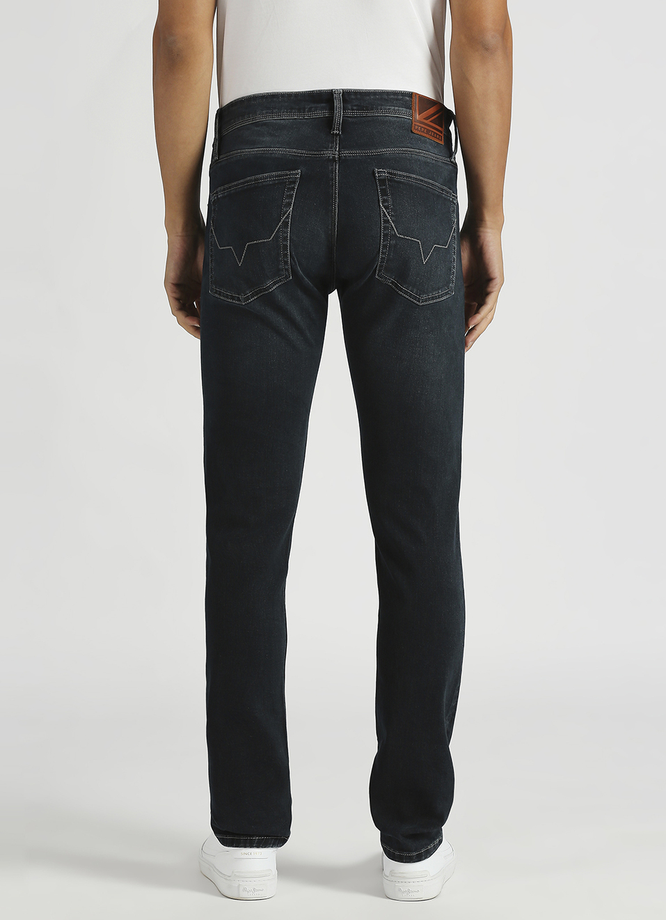 Vapour Dark Blue Mid Rise Slim Fit Jeans, , large image number 3