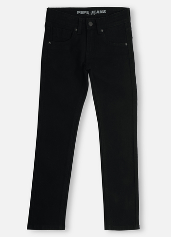 Boys Cash Black Mid Rise Slim Fit Jeans
