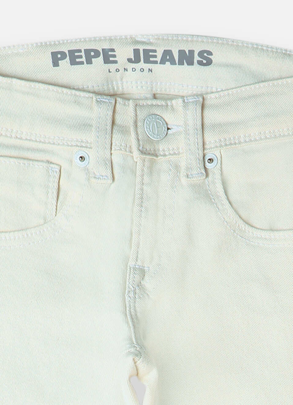 Boys Cash White Mid Rise Slim Fit Jeans, , large image number 2