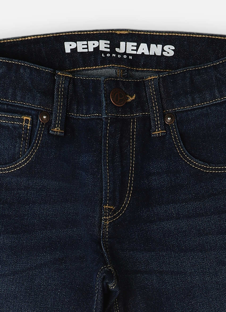 Boys Cash Dark Blue Mid Rise Slim Fit Jeans, , large image number 2