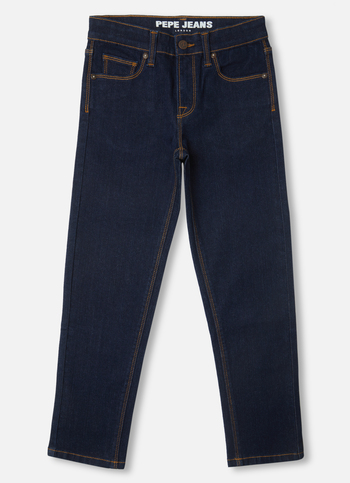 Boys Skater Raw Mid Rise Slim Fit Jeans