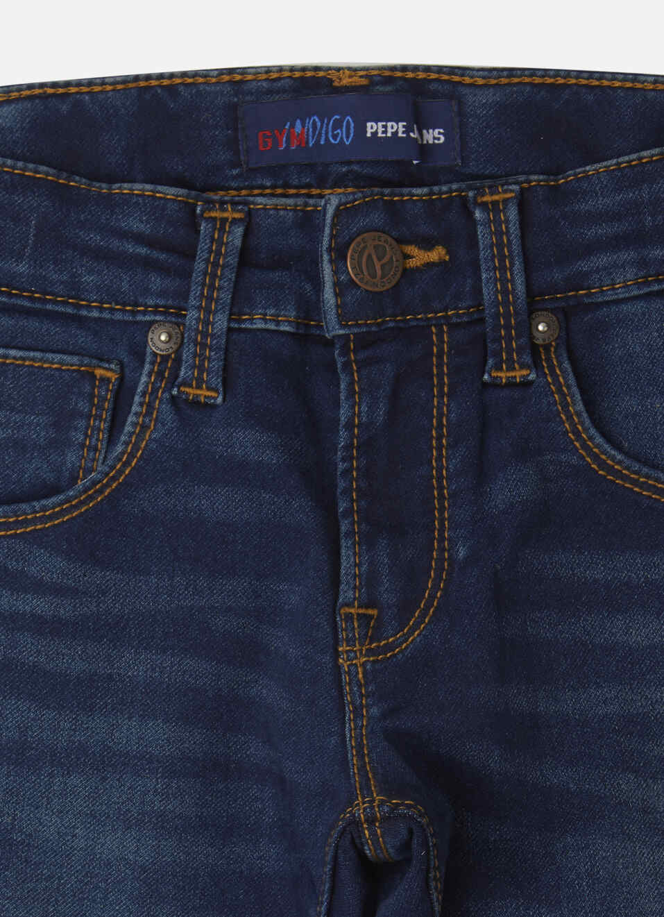 Boys Cash Dark Blue Mid Rise Jogger Fit Gymindigo Jeans, , large image number 2