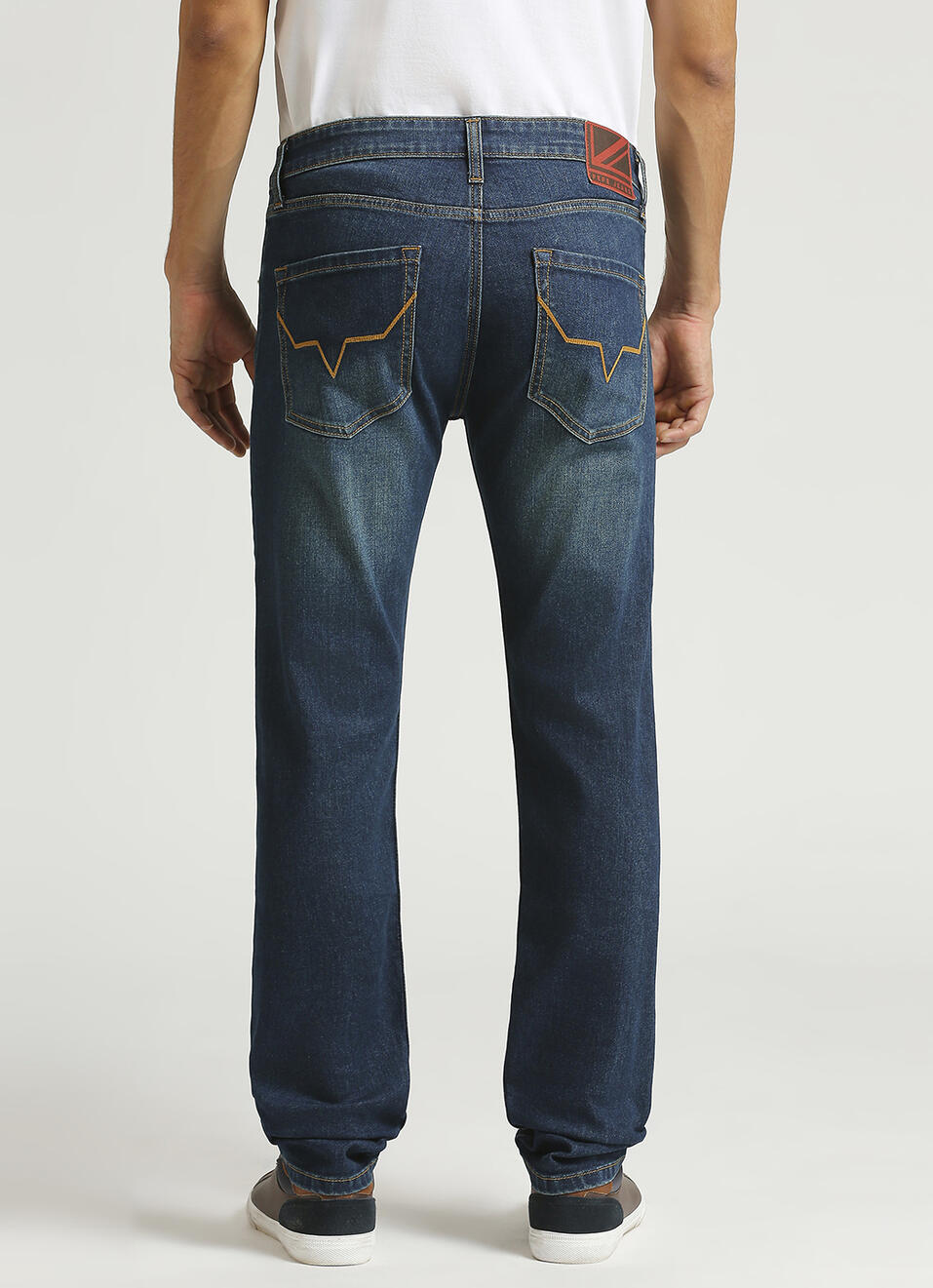 Vapour Dark Blue Mid Rise Slim Fit Jeans, , large image number 3