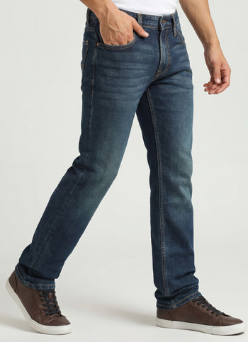 Vapour Dark Blue Mid Rise Slim Fit Jeans