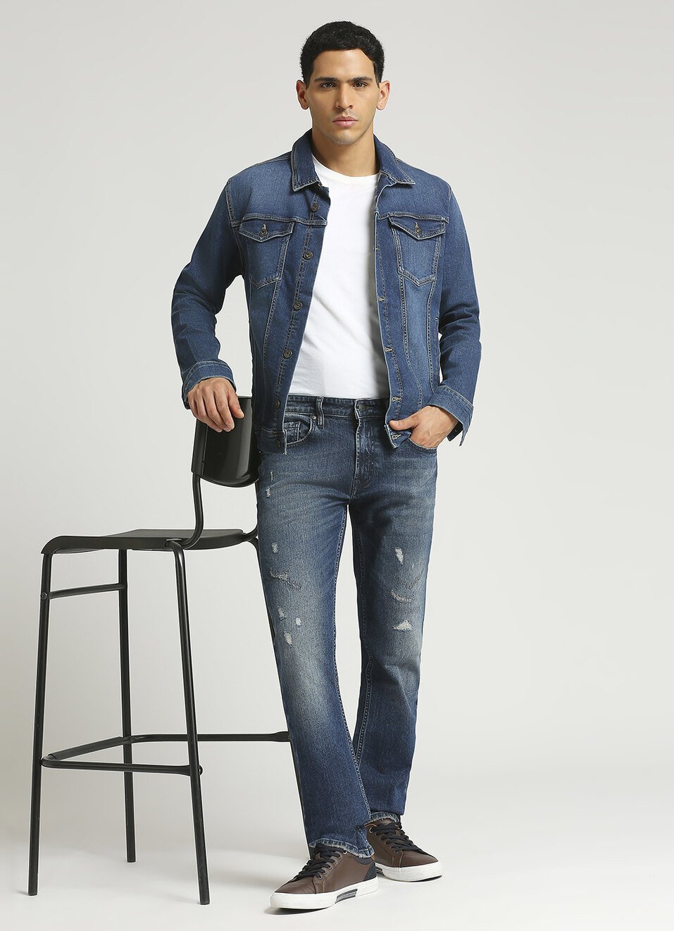 Vapour Mid Rise Slim Fit Jeans, , large image number 1