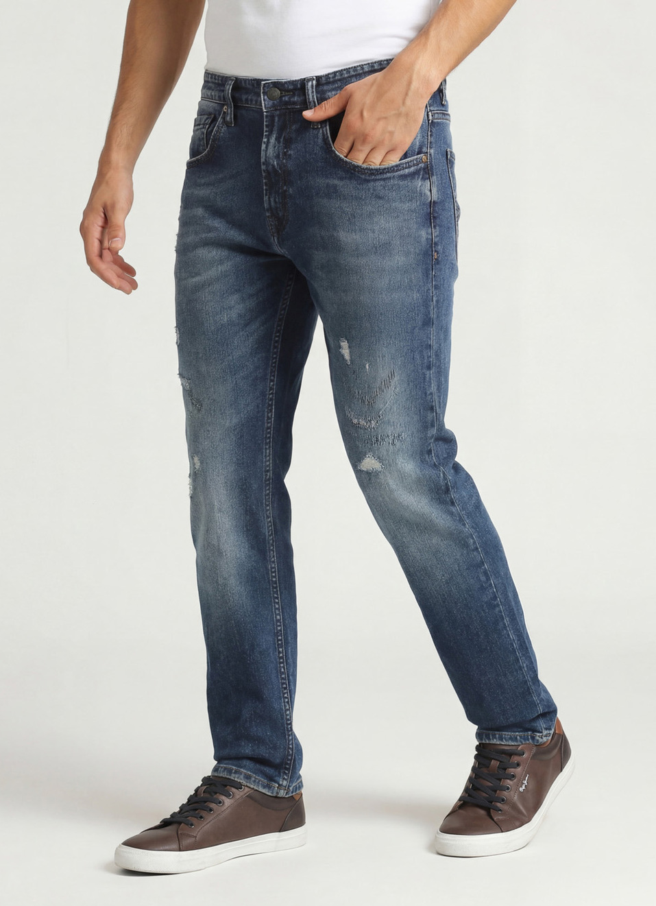Vapour Mid Rise Slim Fit Jeans, , large image number 0