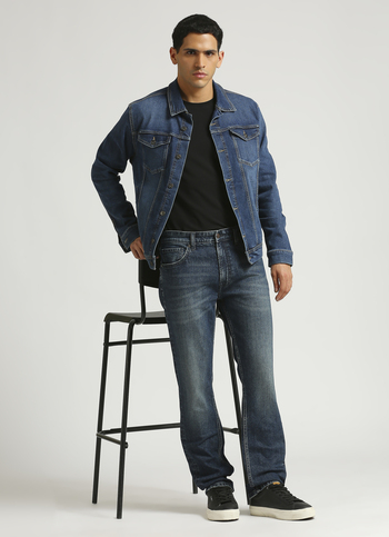 Cash Mid Rise Straight Fit Tinted Jeans