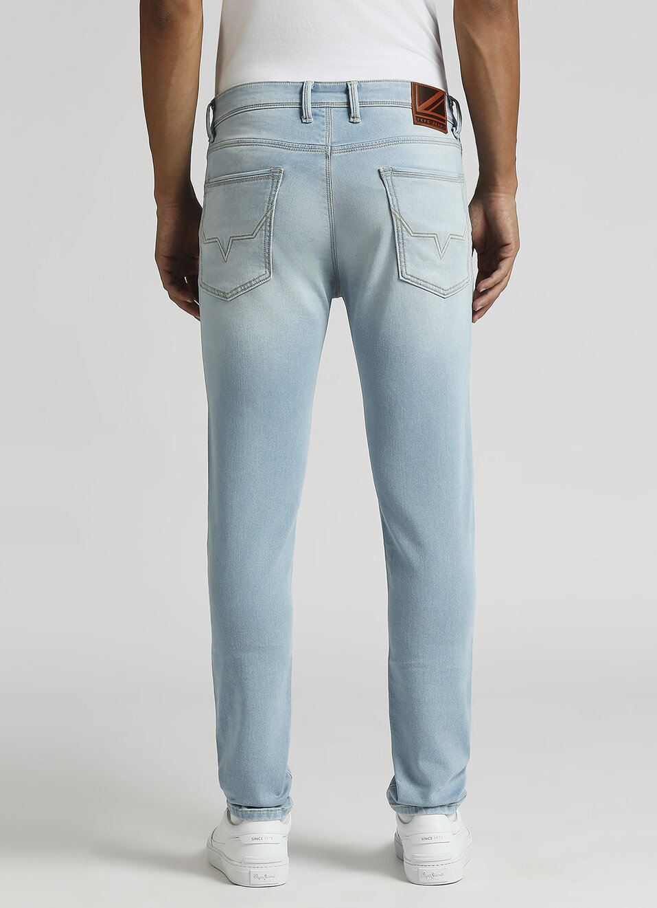 Chinox Light Blue Mid Rise Skinny Gymindigo Jeans, , large image number 3