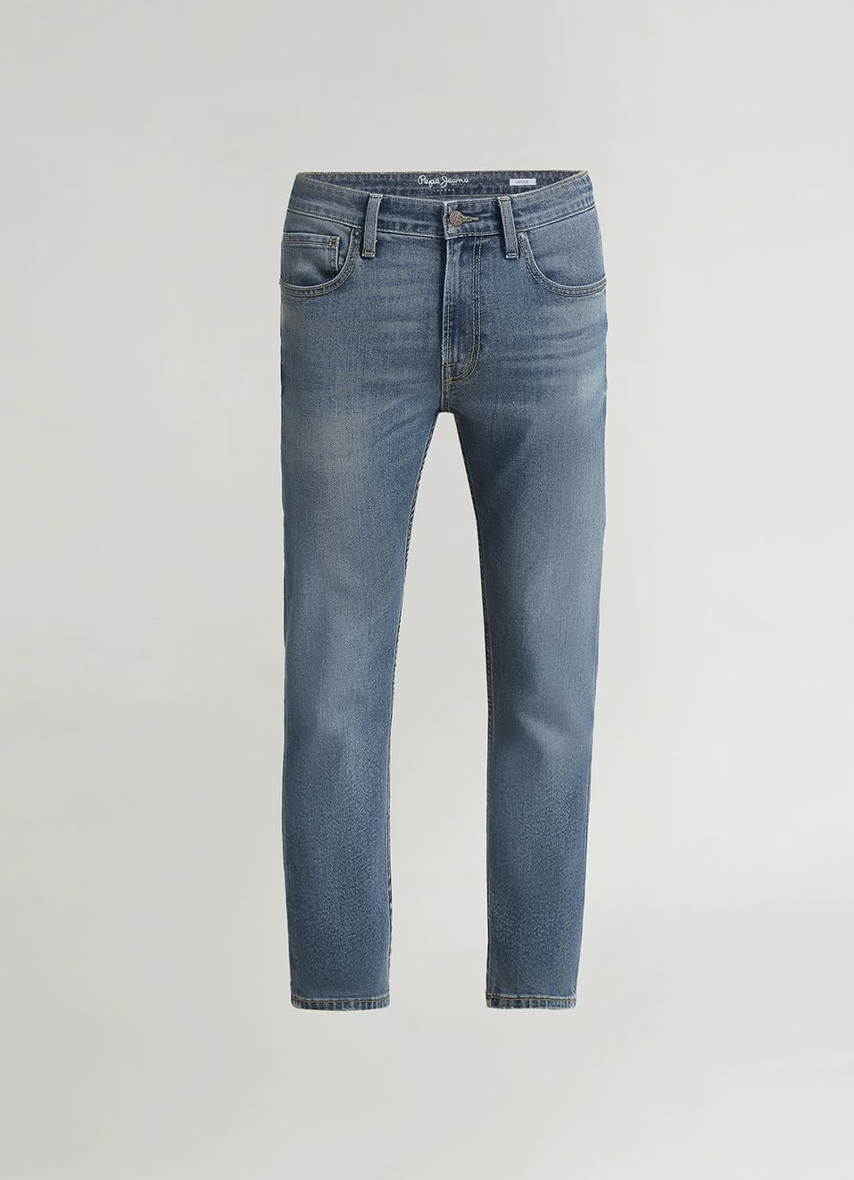 Vapour Blue Mid Rise Slim Fit Jeans, , large image number 5