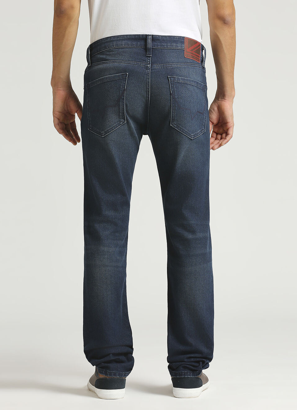 Vapour Dark Blue Mid Rise Skinny Fit Jeans, , large image number 3