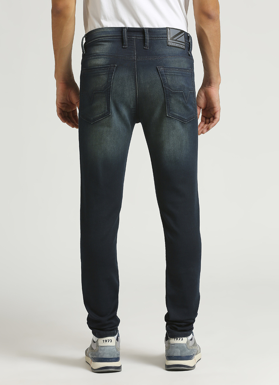 Chinox Dark Blue Mid Rise Skinny Gymindigo Jeans, , large image number 3