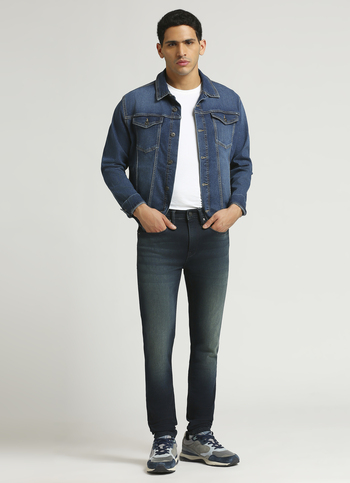Chinox Dark Blue Mid Rise Skinny Gymindigo Jeans