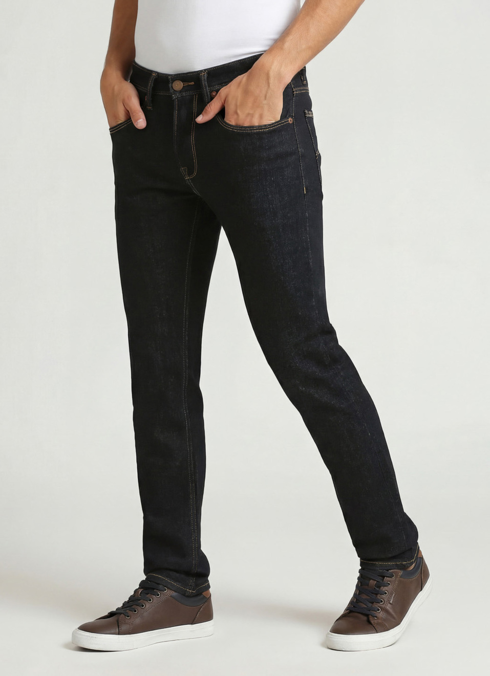 Vapour Raw Mid Rise Slim Fit  Jeans, , large image number 0