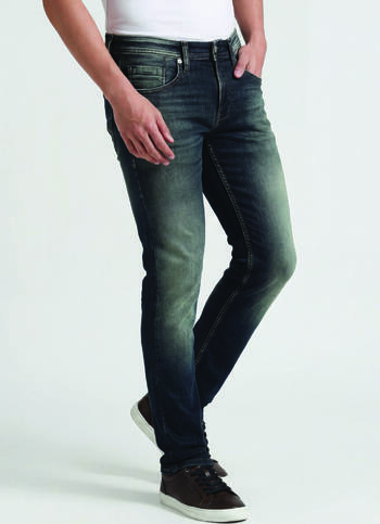 Vapour Dark Blue Mid Rise Slim Fit Jeans