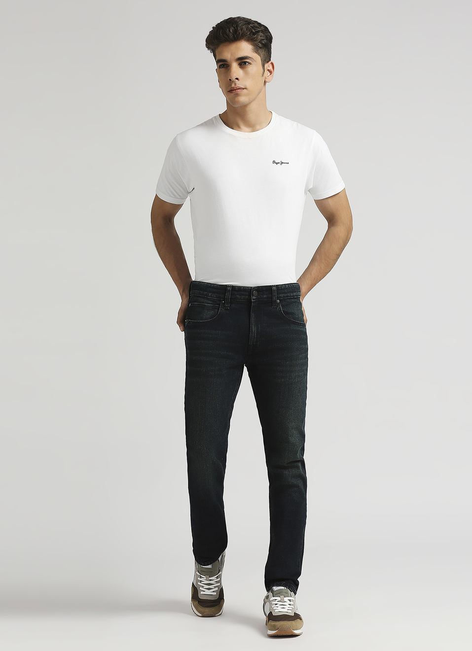 Vapour Low Rise Tapered Jeans, , large image number 1