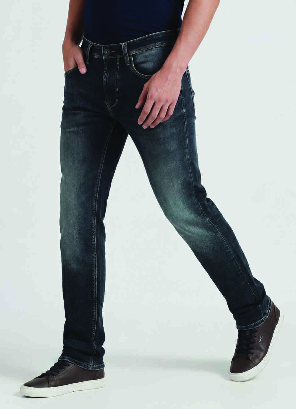 Vapour Mid Rise Slim Fit Powerflex Jeans, , large image number 0