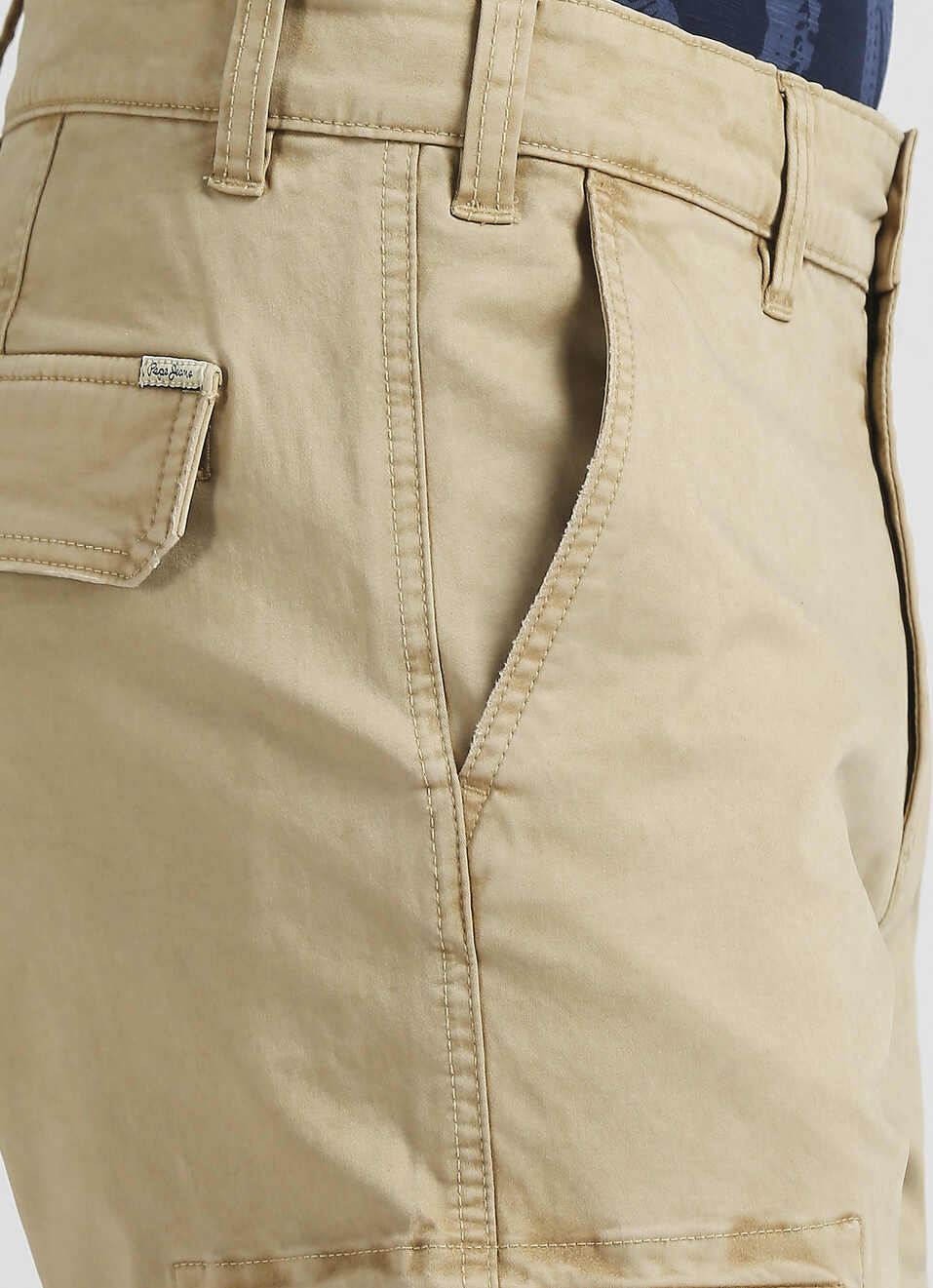 Khaki Overdyed Cargo Pants, , large image number 4